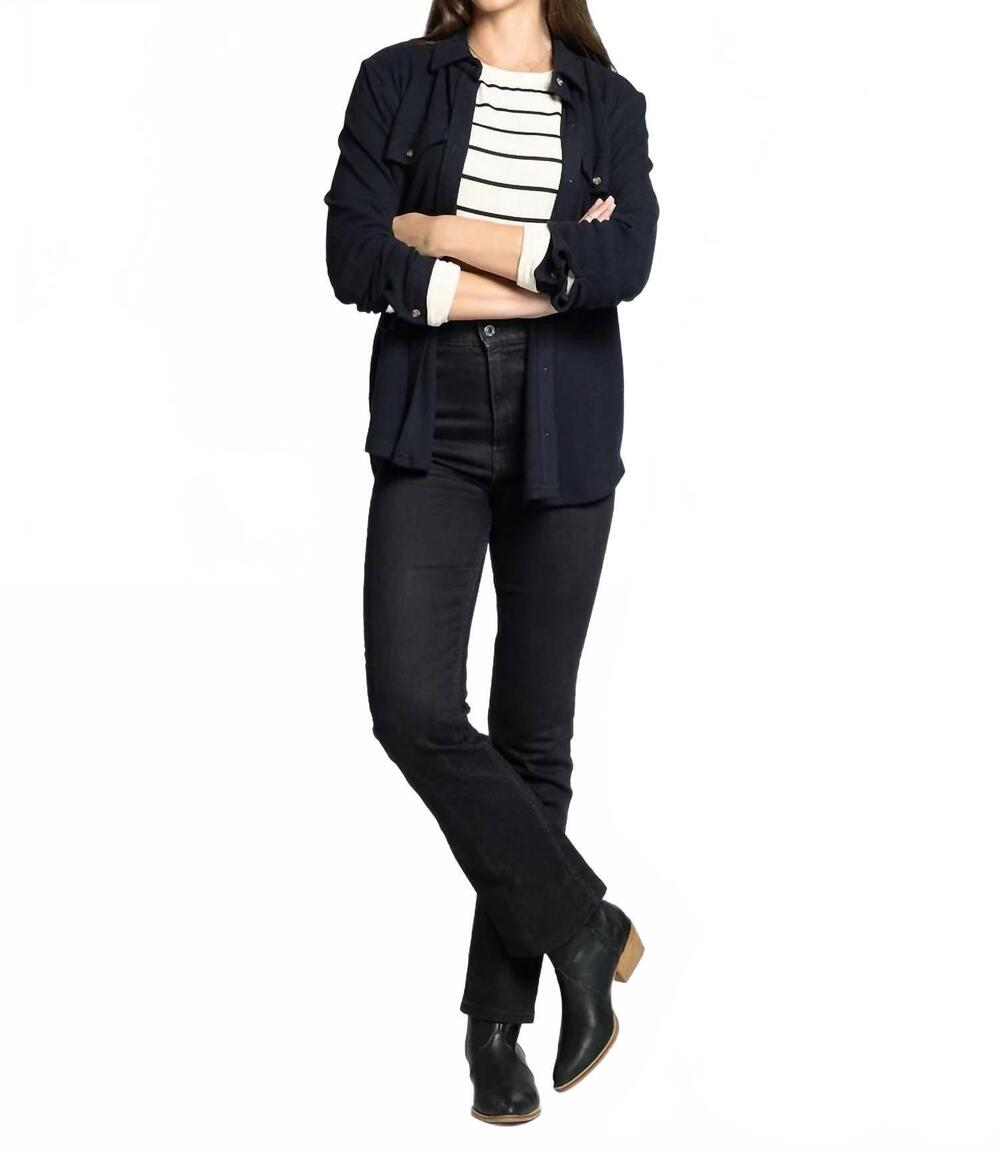 NEW THREAD & SUPPLY cassian shirt in black